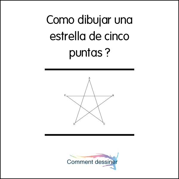 Como dibujar una estrella de cinco puntas